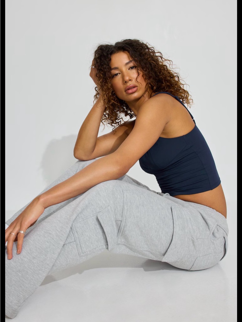 Garage Grey Cargo Sweatpants